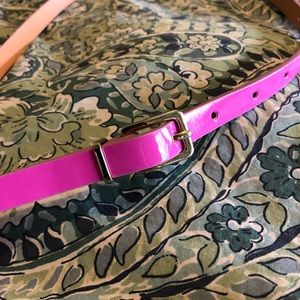J Crew Hot Pink Belt